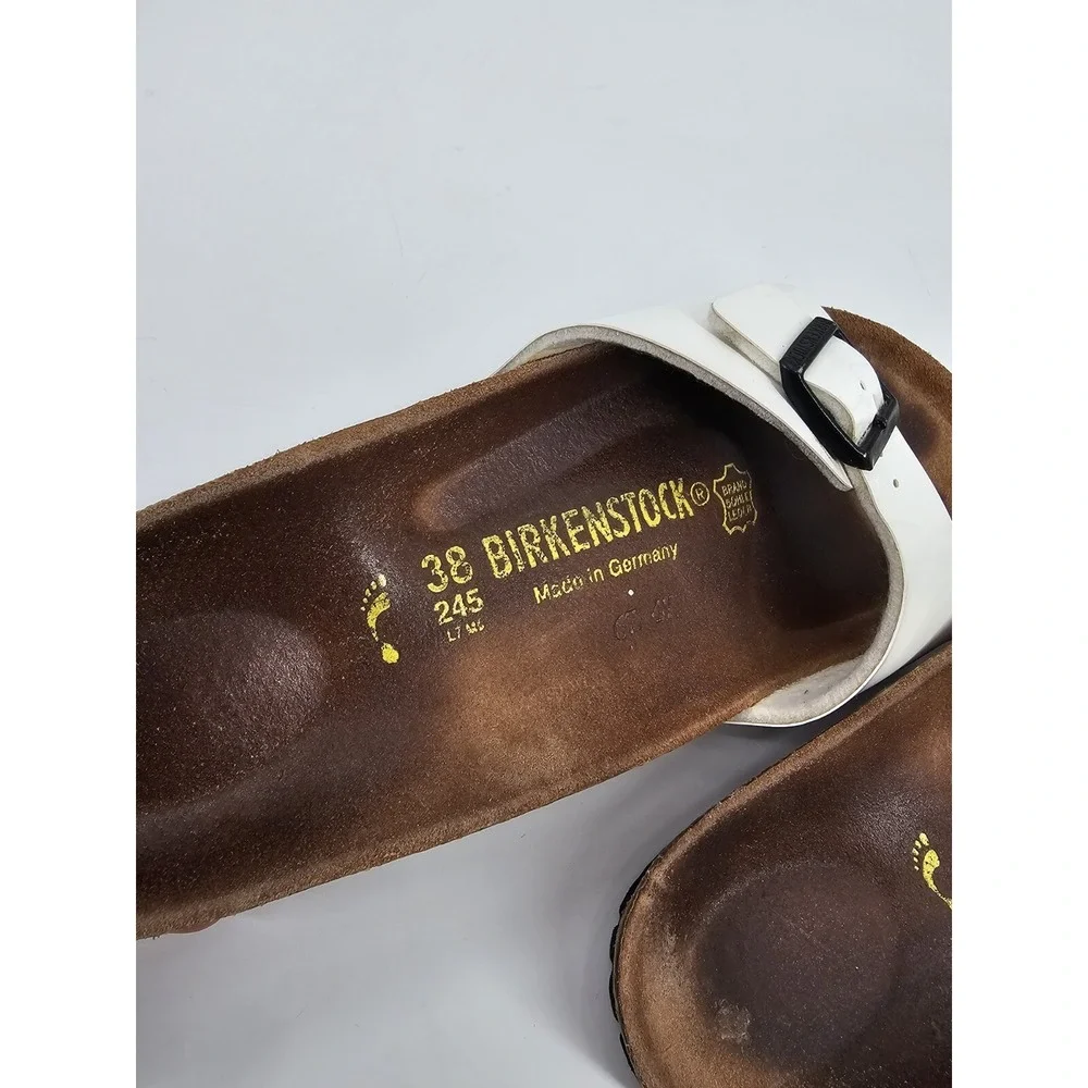 Birkenstock Madrid Birko Flor, White US‎ Men's 5 Women's 7 / EU 38